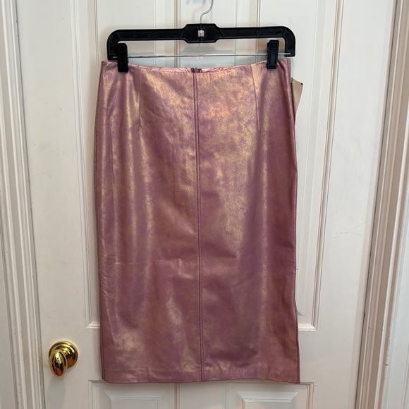 Christian Lacroix NWT Metallic gold and Pink Skirt made in Italy - Picture 1 of 12